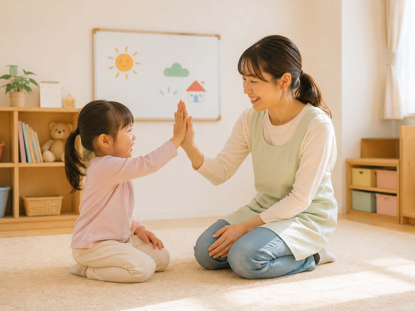 喜ぶ子どもの表情